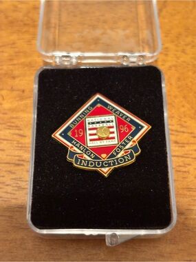 1996 MLB Baseball Hall Of Fame Induction Pin #1072 Hanlon Bunning Weaver Foster